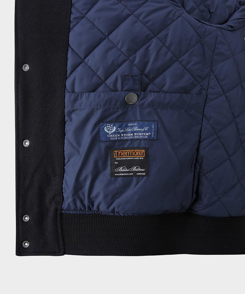 Brooks Brothers Wool Varsity Jacket (Navy) (Bbojmm4875Qef)