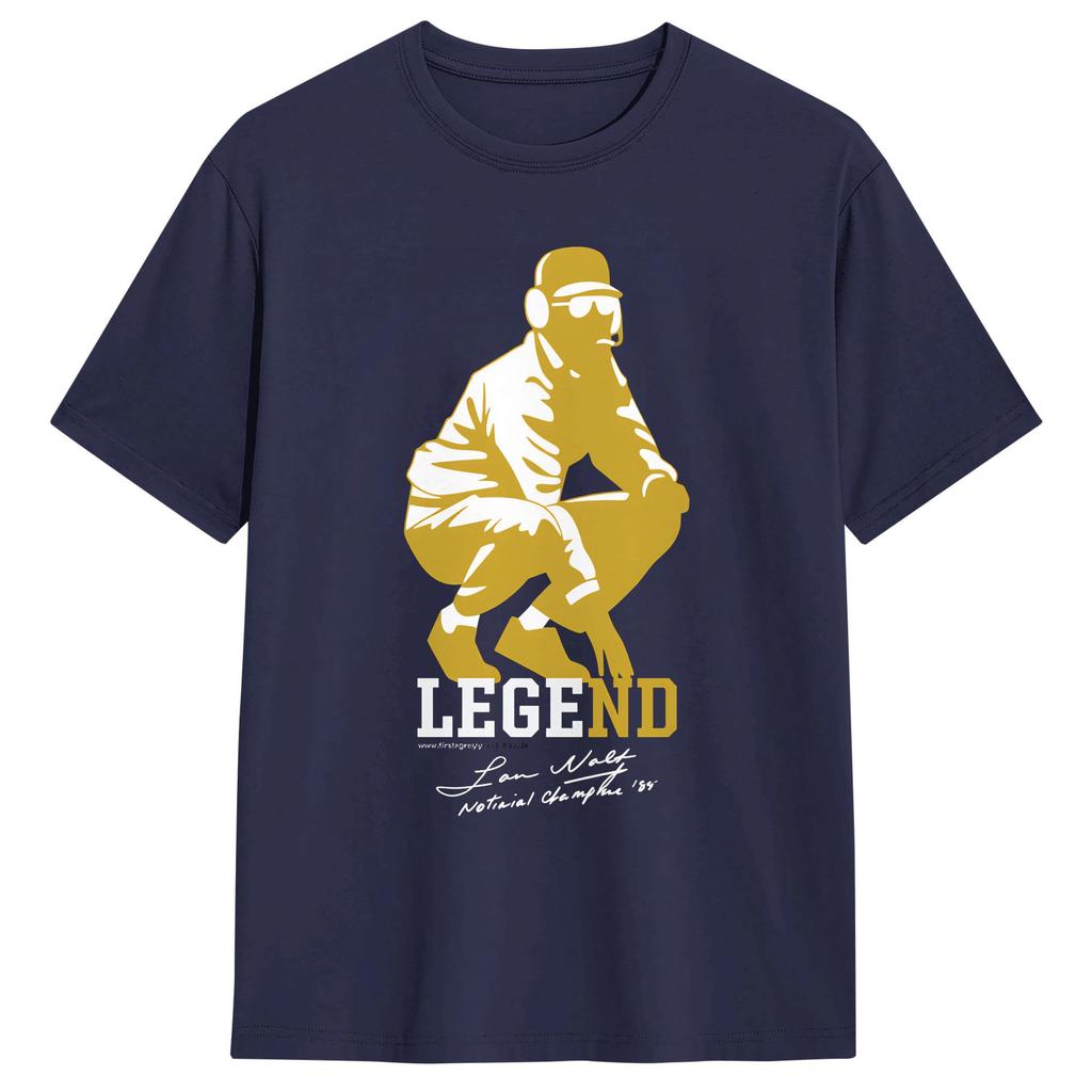 Lou Holtz LEGEND T Shirt Summer Pure Cotton T Shirts For Unisex Casual Tshirt ShortSleeved Vintage Tops