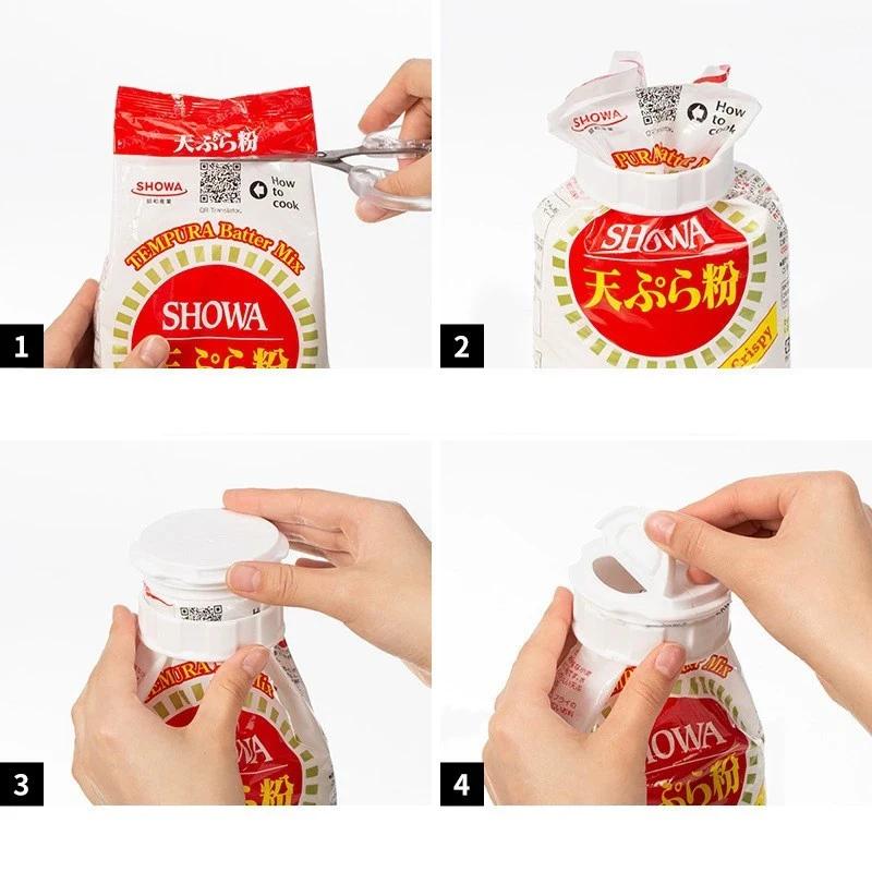 Food Bag Sealing Clips with Pour Spout Lightweight Storage Bag Clips for Snacks Preservation Easy Pouring Seal for Camping