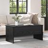 Coffee Table Black Oak Look 102 x 50.5 x 46.5 cm