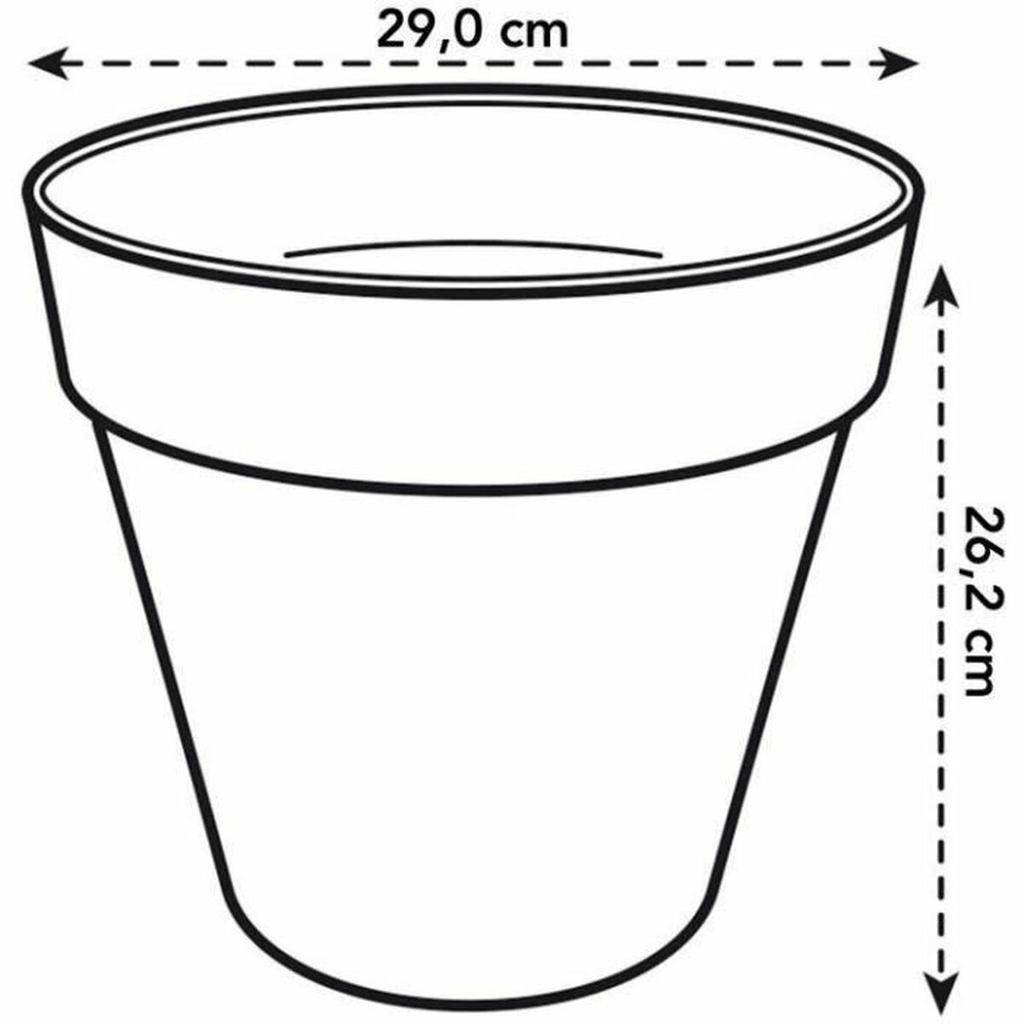 Set aus Töpfen Elho Grauer Kunststoff Rund 2 Stück