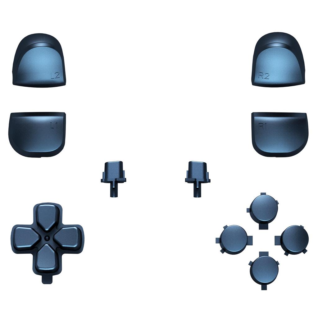 eXtremeRate Compatible with PS5 Controller Replacement R1L1R2L2 Trigger Share Option Face Compatible with PlayStation 5 Controller Full Set Button
