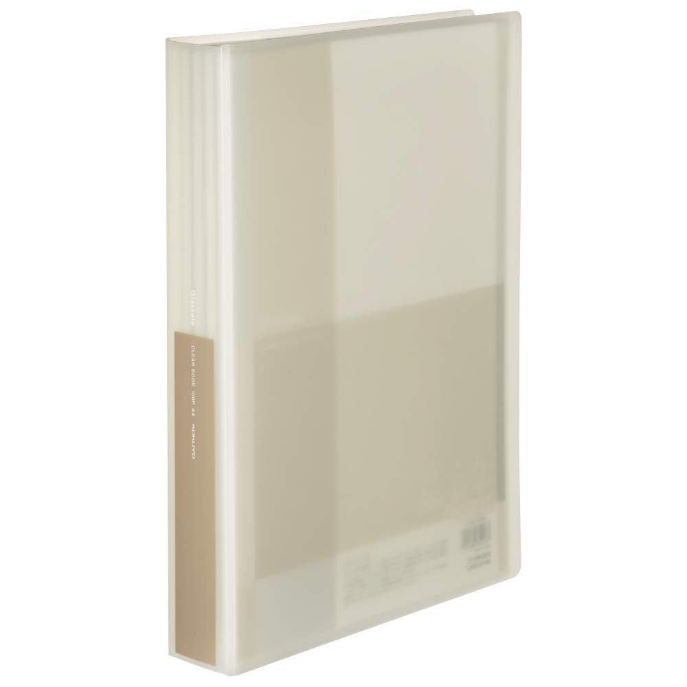 KOKUYO Glassel Clear Fixed 100 File, Type, A4, Sheets, White, La-GL100W