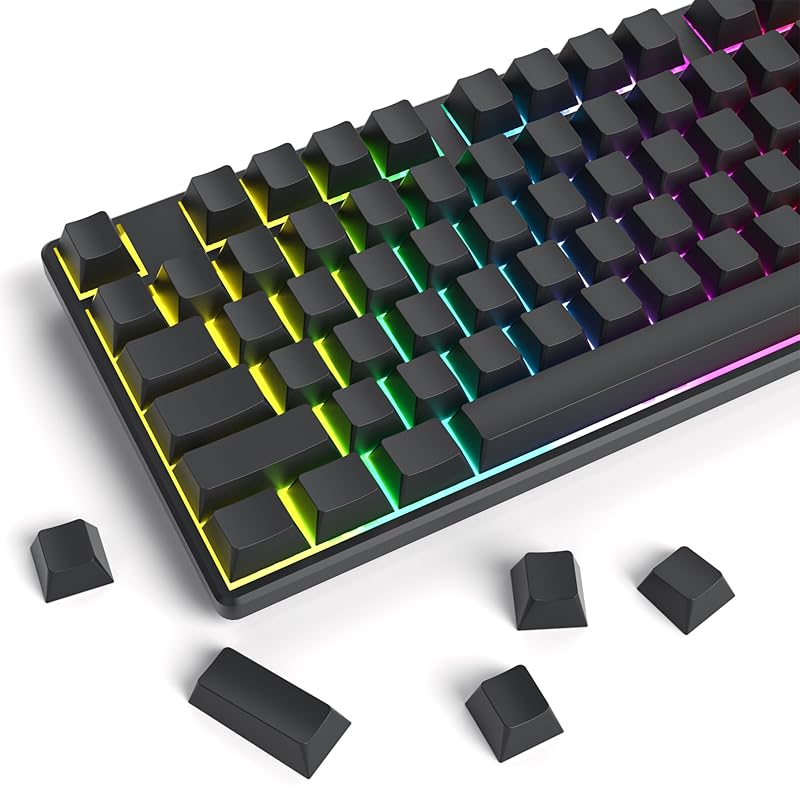 

blank keycap, thick PBT gray black keycap, cherry outline, simple blank keycap, 128 keycap set, cherry Gateron MX Switch mechanical keyboard custom