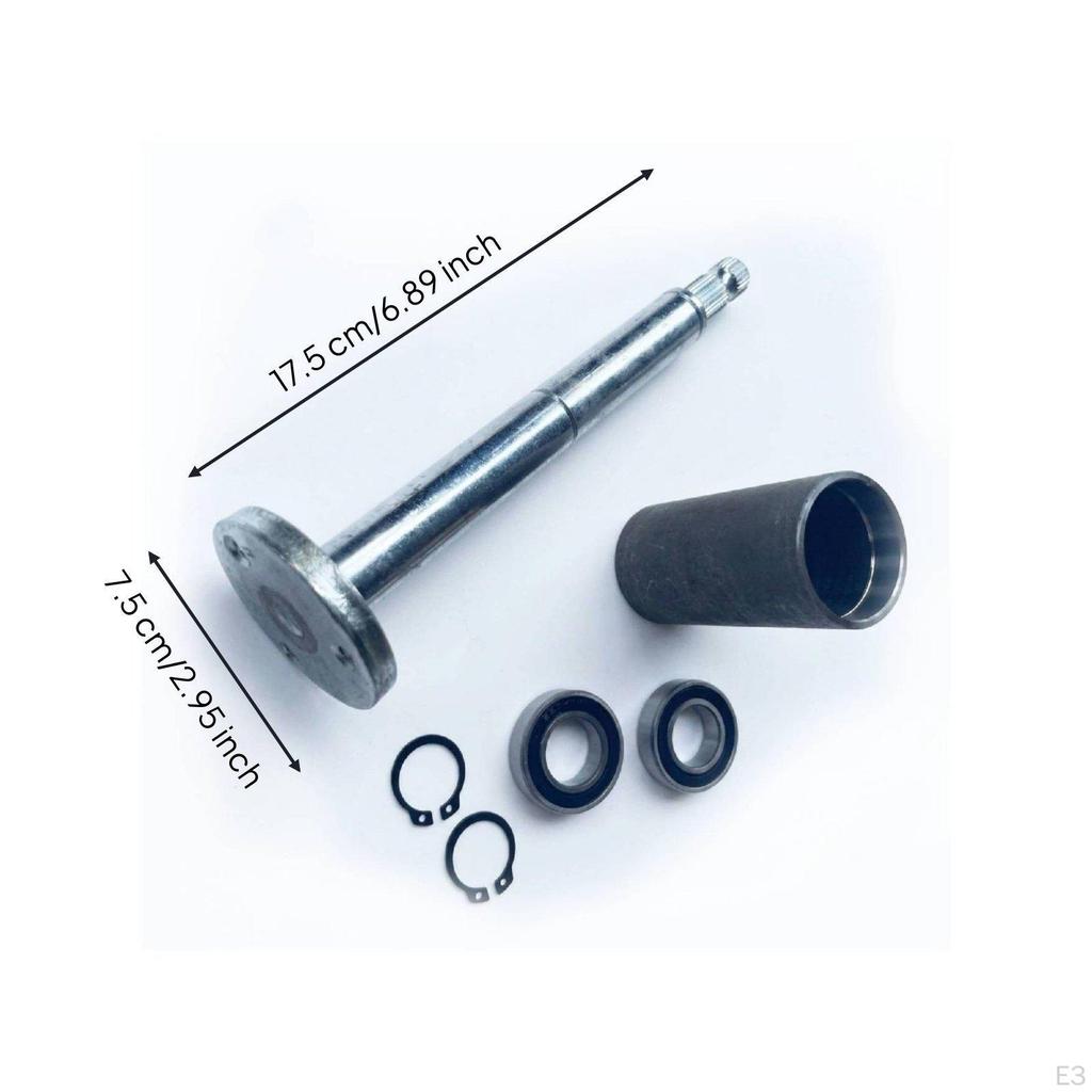 Steering Mount Tube Easy To Install Kart Shaft Set Sturdy Duty Vehicle