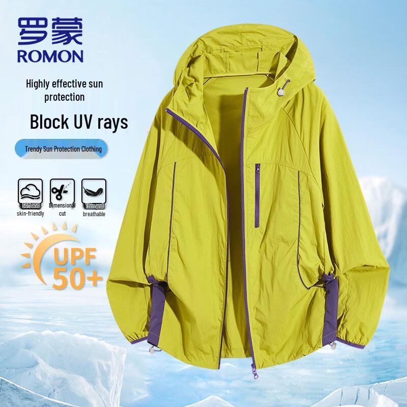 ROMON Men s UPF50+ Sun Protection Hooded Jacket XL