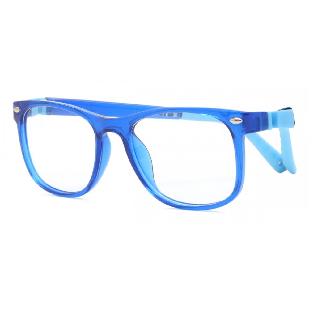 Full Rim Square Transparent Blue Smartbuy Kids Gizmo Rb8013 C6 Fashion Kids Eyeglasses