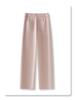 Pink Slim-Fit Straight-Leg Women's Pants: 2025 High-Waisted, Loose, Wide-Leg, Casual Spring and Autumn Style.