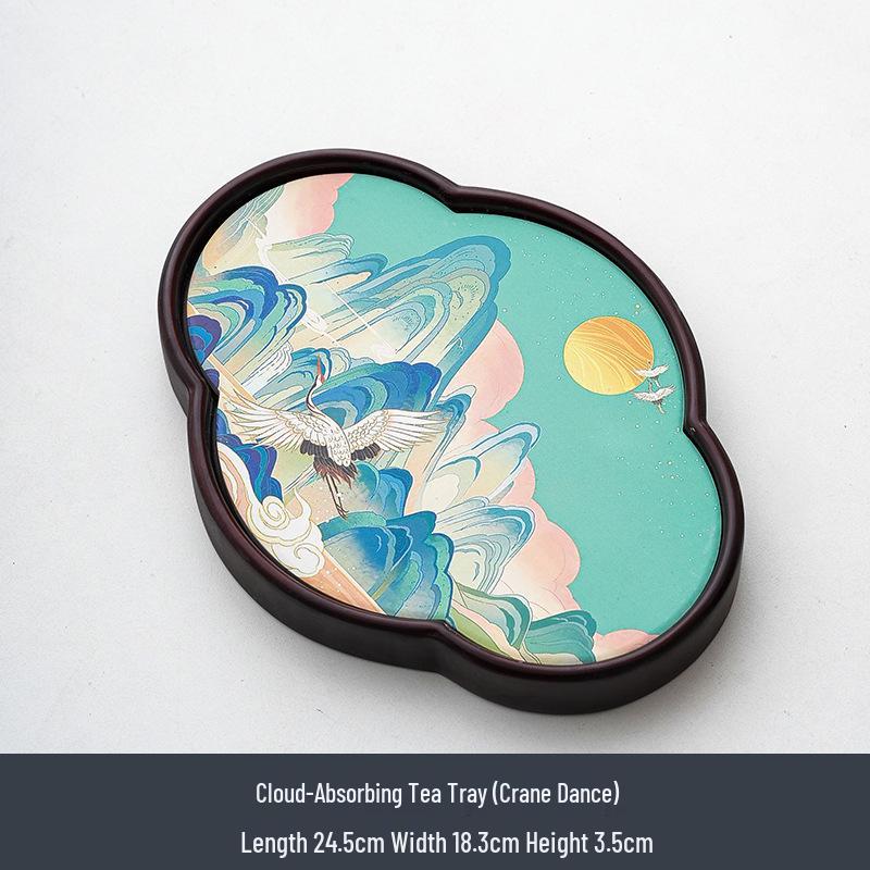 Water Absorbent Tea Tray - Small Chinese Gongfu Tea Set Accessory and Coaster for Tea Ceremony.