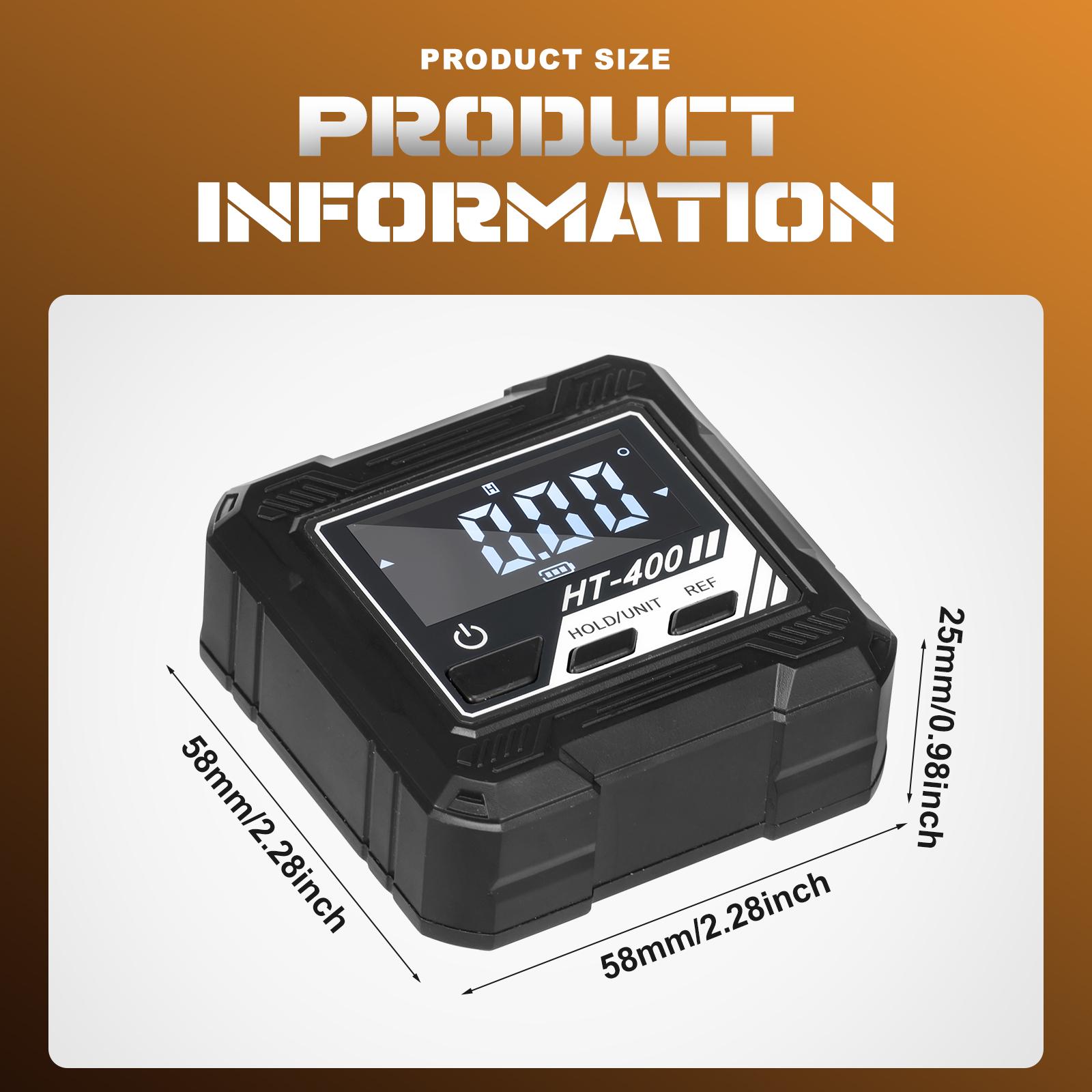 Magnetic Digital Angle Finder Portable Digital Protractor Measuring Gauge Battery Operated Angle Measuring Tool for Woodworking