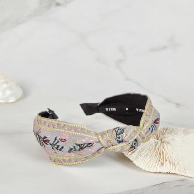 Royal Jacquard Hairband - Gray