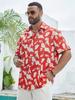 Music Lover's Short Sleeve Shirt, Guitar Piano Print, Casual Summer Essential