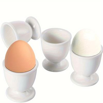 Un set di 4/8/12 portauova, portauova alla coque per colazione e pranzo, portauova europeo per colazione, portauova pratico, stoviglie,