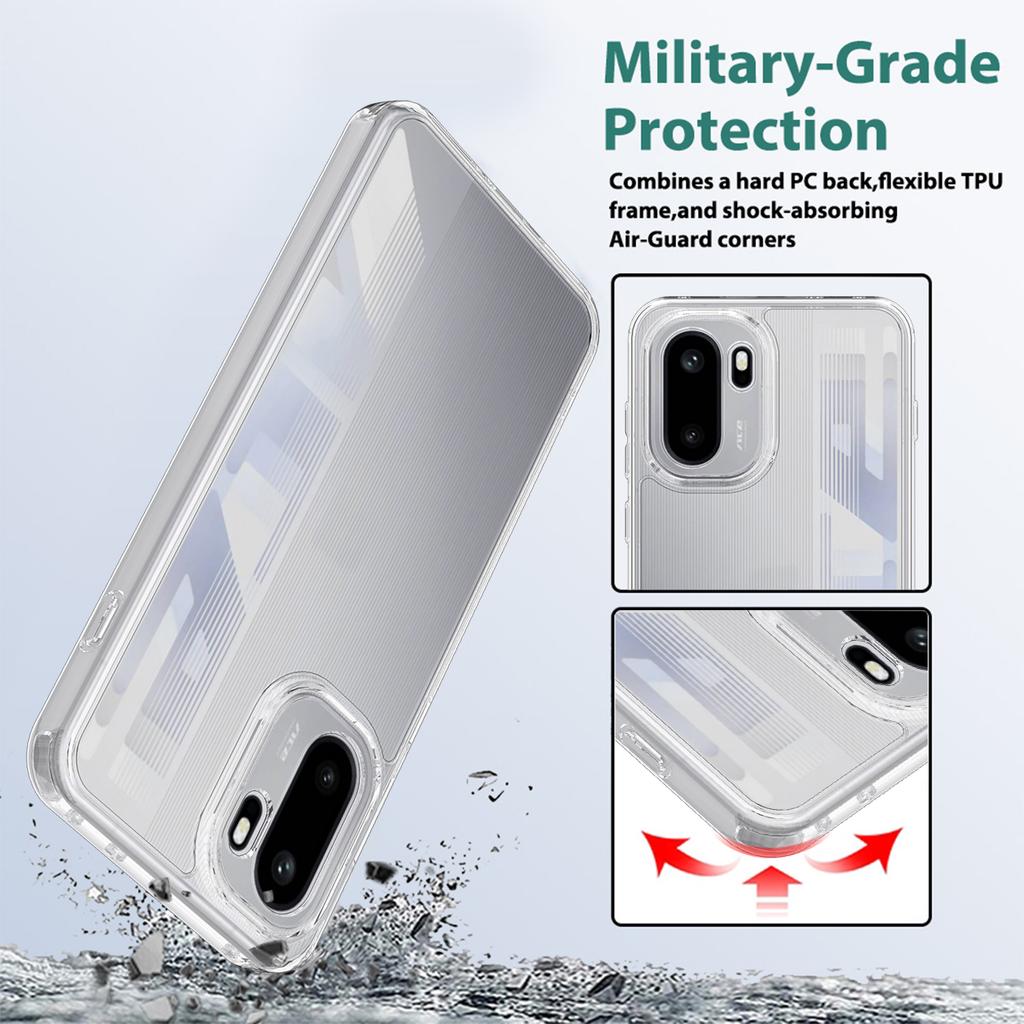 For OnePlus Ace 6 5G/OnePlus Ace 6T 5G/OnePlus 15R 5G Clear Phone Case TPU+Acrylic Shockproof Phone Back Cover