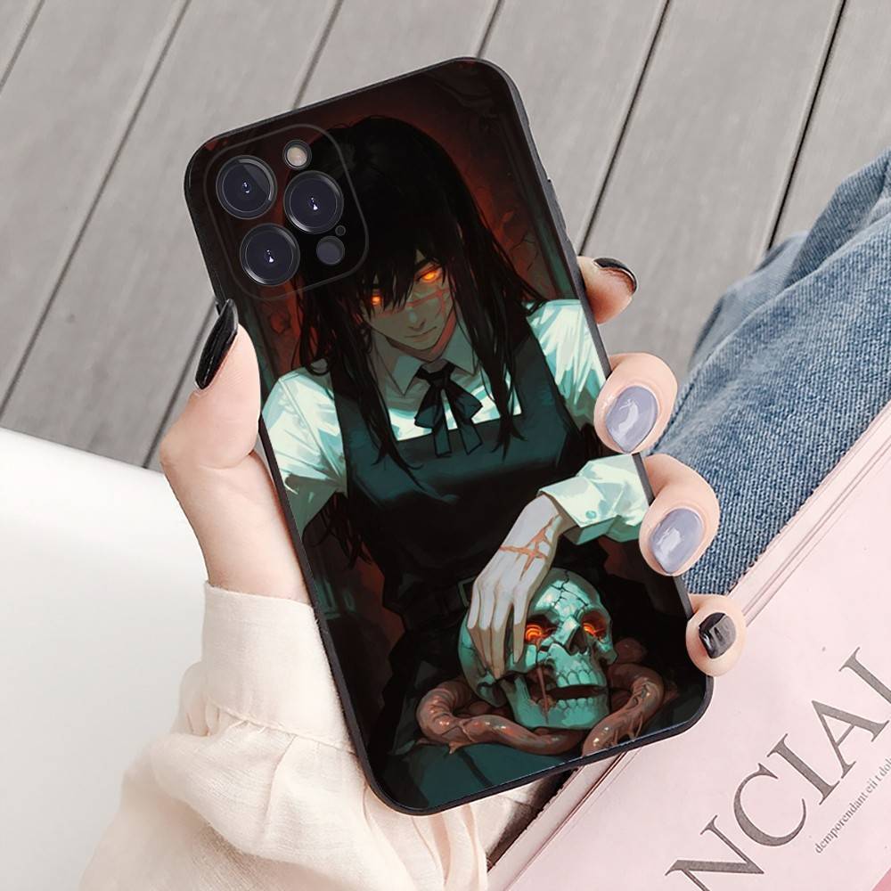 Amine Girl Mitaka Asa Chainsaw Man Phone Case For IPhone 16 15 8 7 6 6S Plus X SE XR XS 14 11 12 13 Mini Pro Max Mobile Case