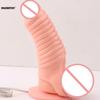 Reusable Penis Sleeve Glans Enlarger Extender Delay Ejaculation Cock Ring Sex Toys for Men Couples Pleasure