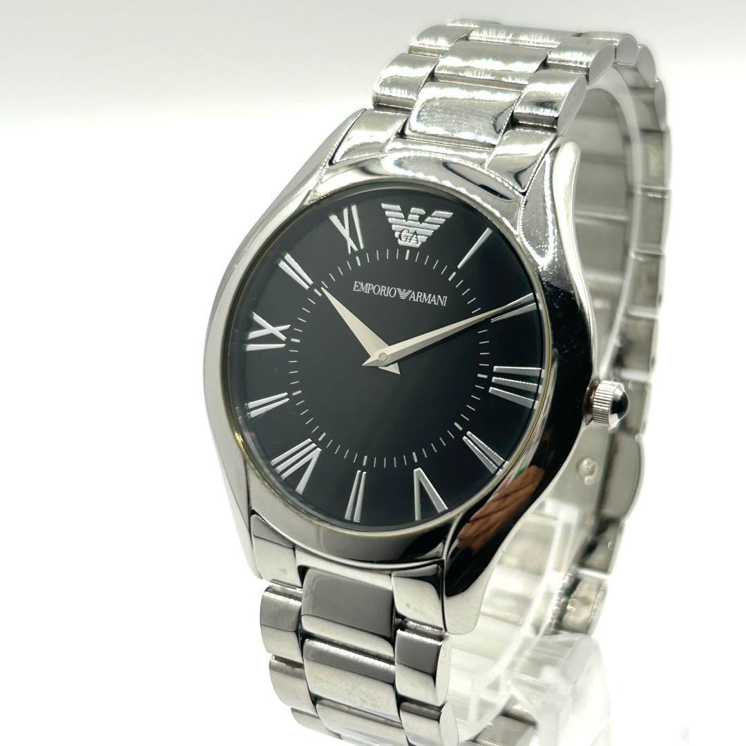 Used EMPORIO ARMANI Men s Watch Black Dial New Battery