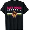 Party Animals Baseball Retro Affe Sonnenbrille T-Shirt