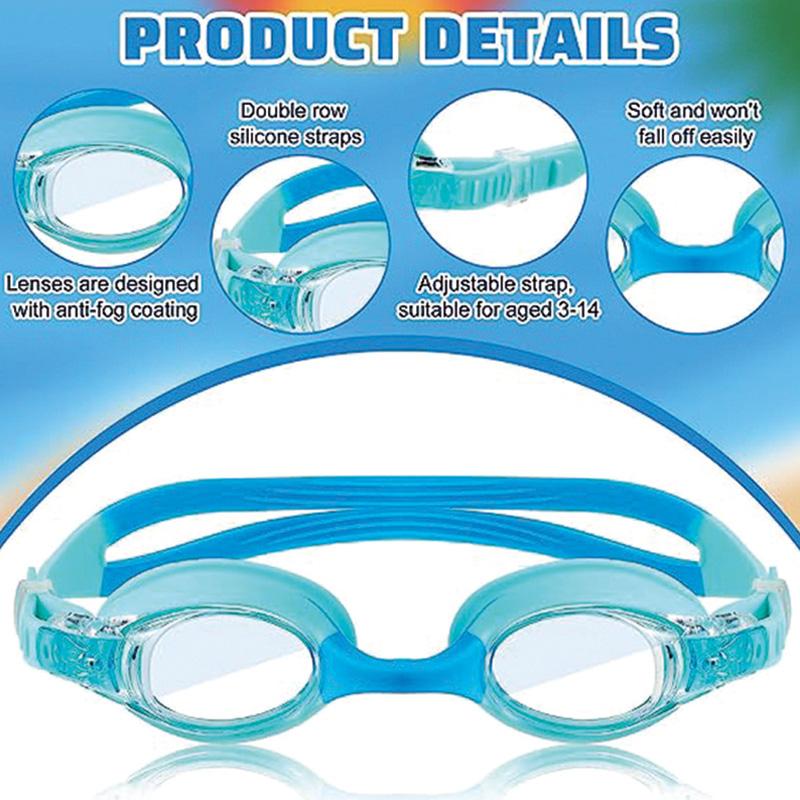Waterproof Anti Fog Swimming Goggles UV Children Professional Colored Lenses Kids Eyewear Swimming Glasses Eyewear
