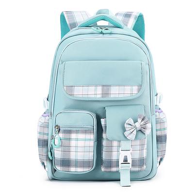 Bow Knot School Backpack for Girls Elementary School Bag for Students Children Gift Pink Purple Bookbag Primary Girls Schoolbag