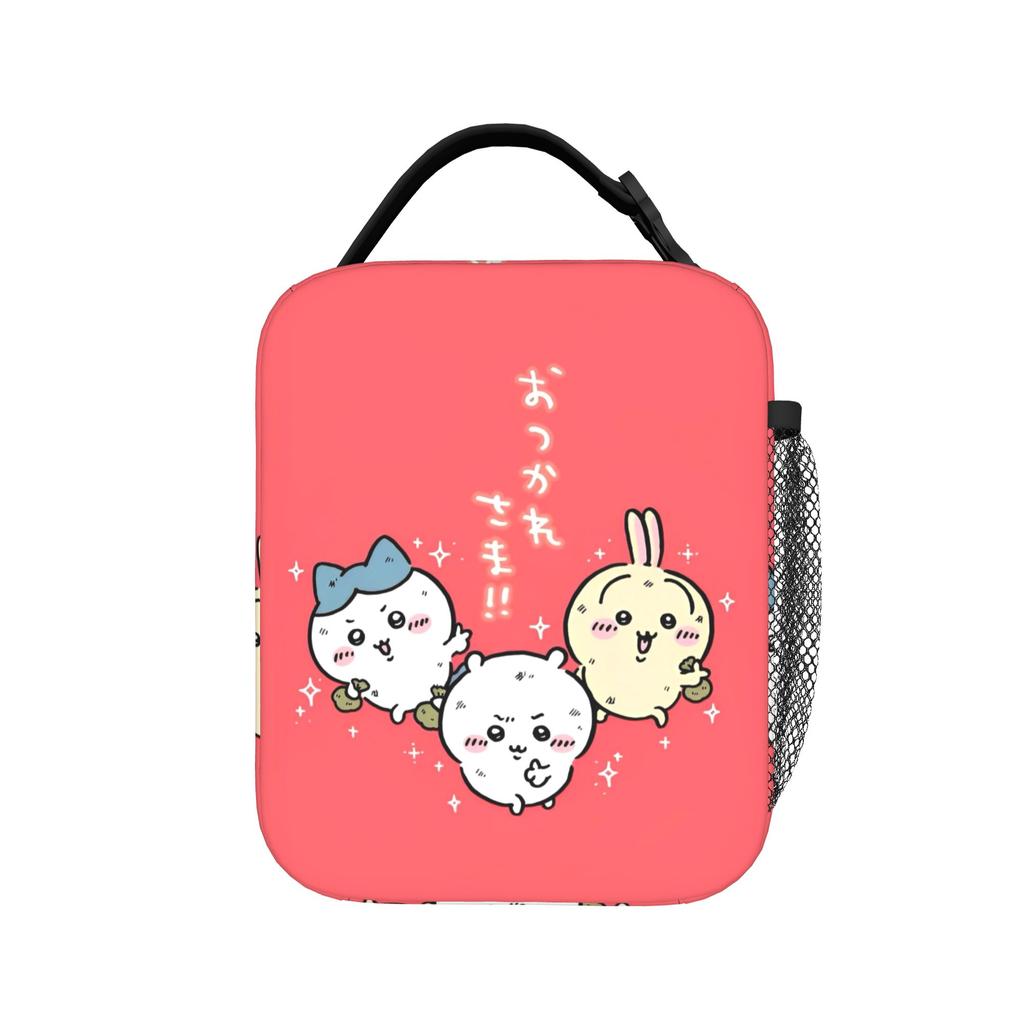 Cute Cartoon Manga Chiikawas Insulated Lunch Bags Leakproof Reusable Cooler Bag Tote Lunch Box Office Picnic Men Women