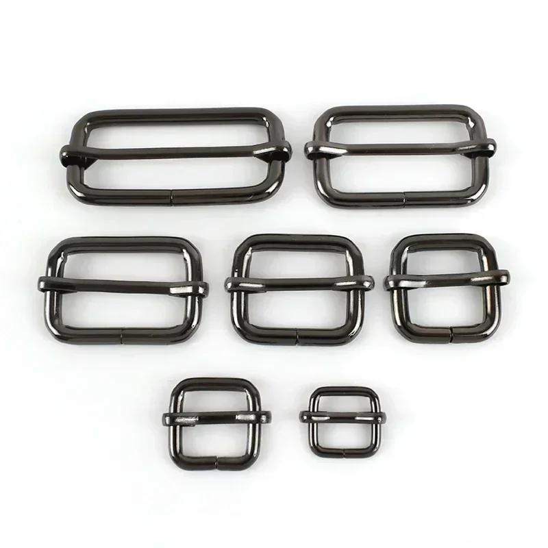 10Pcs Meetee 13-50mm Metal Buckle Backpack Belts Sliders Buckles Webbing Adjuster Clasp DIY Handbag Crafts Hardware Accessories
