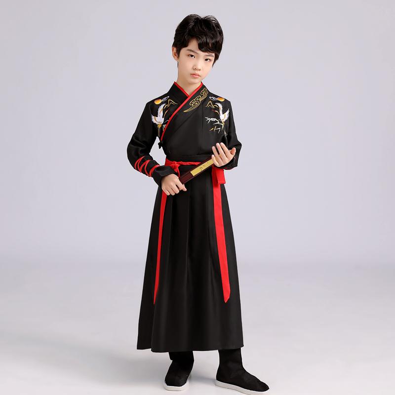 Dance Wear Cosplay Costumes Kung Fu Party Children's Clothing Ethnic Style Vintage Kids Clothes Girls Dress Boy Hanfu Stage