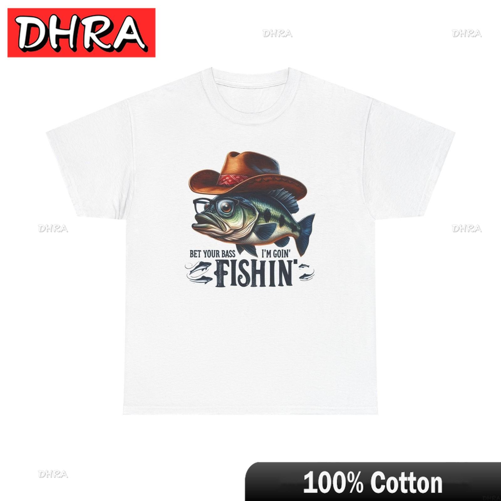 Bet Your Bass Im Going Fishing Graphic T Shirt Funny Unisex Heavy Cotton Tee Funny Tee Trendy Minimalist Modern Tee TShirt S
