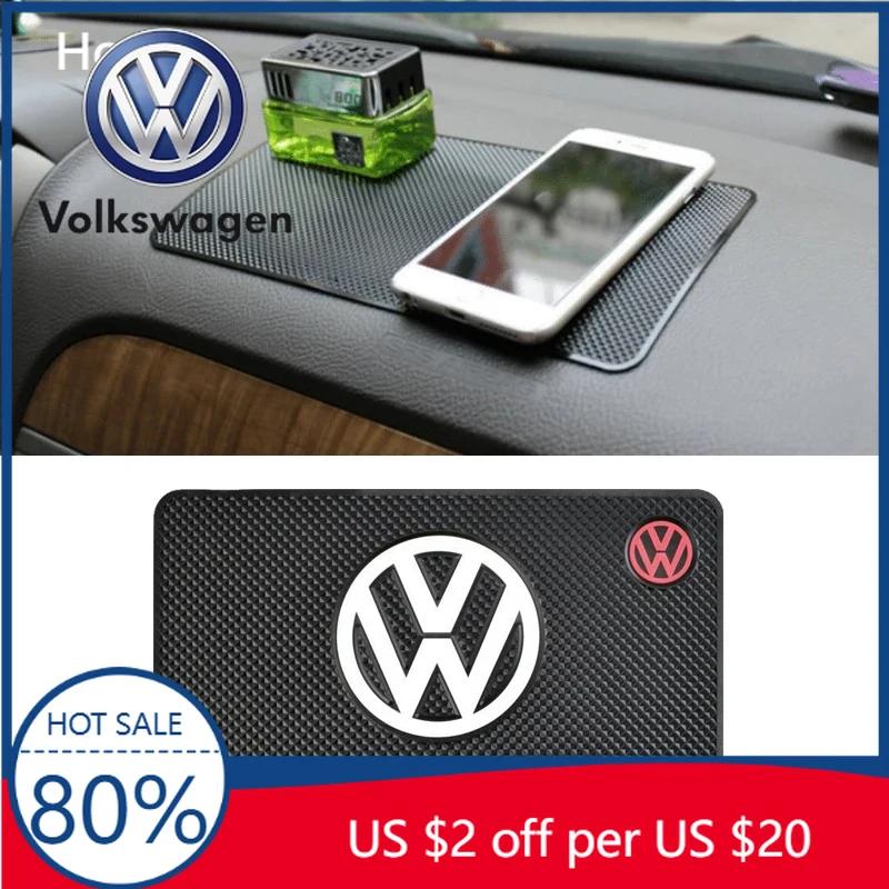 Para VW Volkswagen Jetta MK5 Golf Coche Alfombrilla Antideslizante Tablero Pegajoso Almohadilla Antideslizante para Teléfono Móvil Para Volkswagen Jetta CC Beetle Sciro