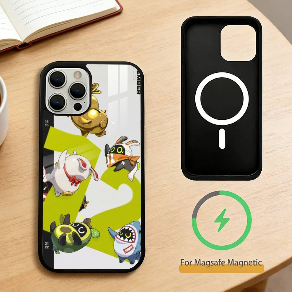 

Z-Zenless Z-Zone Zero Bangboo Phone Case For iPhone 14,16,15,13,17,12,Plus,Pro,Max Magnetic For Magsafe Frosted Cover iPhone17Promax
