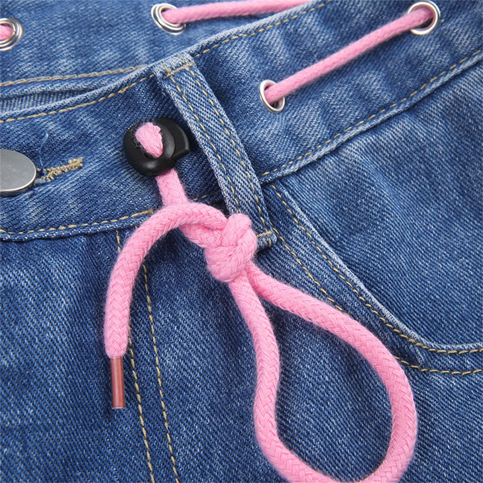 Свободные джинсы в пол с принтом Love Print для девочек — фото 7