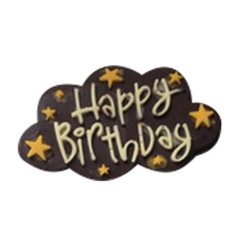 DL New Happy Birthday Silicone Fondant Cake Decorating Mold Chocolate Baking Mould