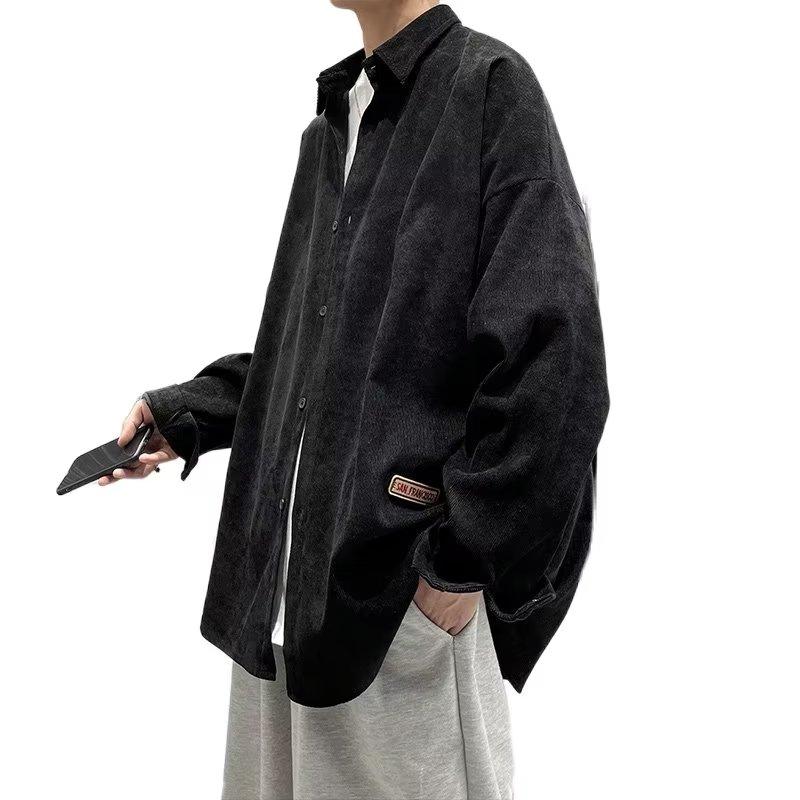 Cămașă cu mânecă lungă Cămașă de vară pentru bărbați, subțire și complet asortată, stil coreean, la modă, largi, mărime, culoare uni, stil Hong Kong, protecție solară