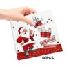20-100Pcs Christmas Paper Napkins Snowman Santa Disposable Cocktail Napkins for Holiday Christmas Party Decorations