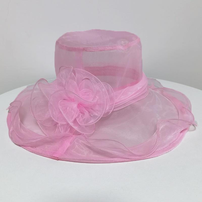 Cappello a Rete Floreale Vintage Con Protezione Solare Per Donne Cappello da Sole Estivo da Spiaggia