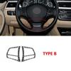 Carbon Fiber Steering Wheel Button Cover Trim For BMW 3 Series GT F30 F34 13-19