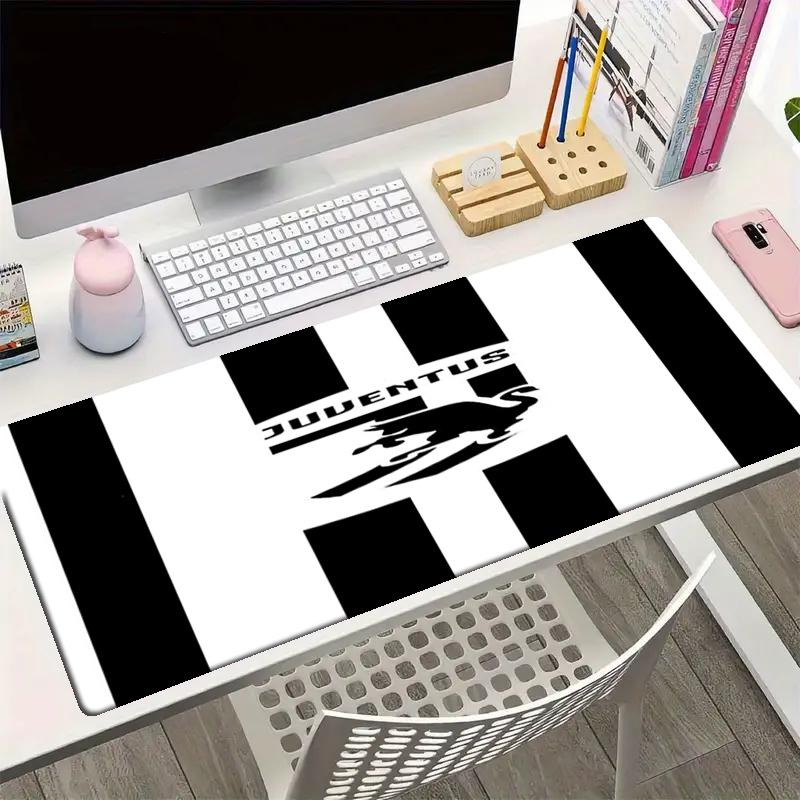 Juventus Football Club Theme Mouse Pad, Non Slip Rubber Base, Multifunctional Office & Home Decor, Perfect for Workspace Personalization.