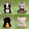 Plush Cat Animal Stuffed Toy With Polyester Fiber Filling For Kids And Collectors