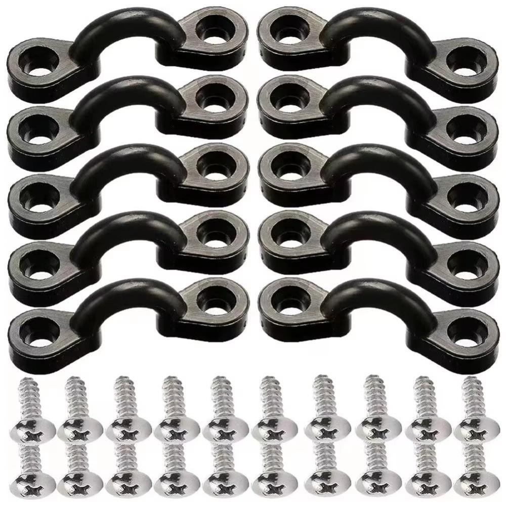 10Pcs/set Eye Hooks Kayak Pad Eye Kit Anchor Point Tool  Surfing Boat Yacht Deck Rigging Kit