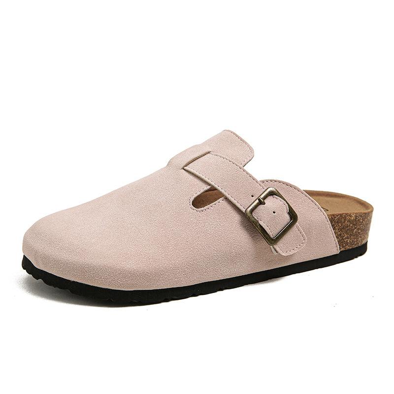 Su Yin's family has the same velvet cotton slippers, and the new winter models wear a pedal of fluffy slippers, women's bag head and half-drag cott
