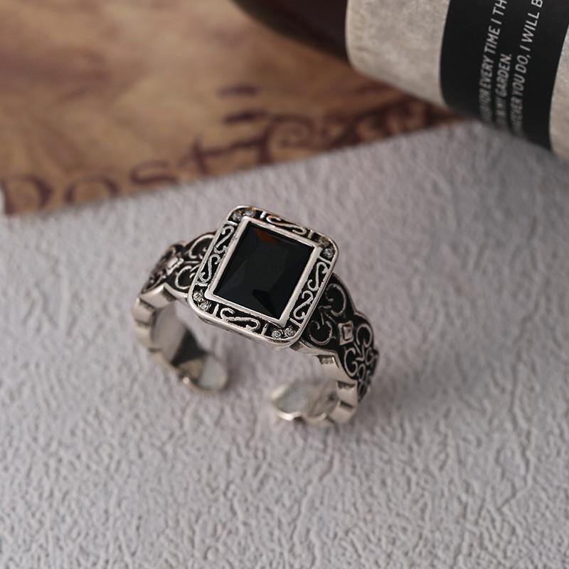 Fashionable Distressed Copper Ring With Unique Floral Design Adjustable Size For Women