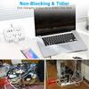 Type C Port Braided Cord Power Strip 3 USB Slots Type C Power Strip  America Standard