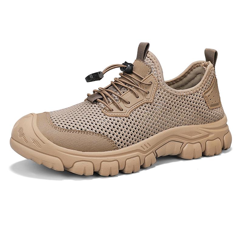 Fashion Outdoor Breathable Mens Casual Shoes Comfortable Summer Beach Shoes Business Soft Mesh Shoes Sandals Leisure Walk Male Sneaker