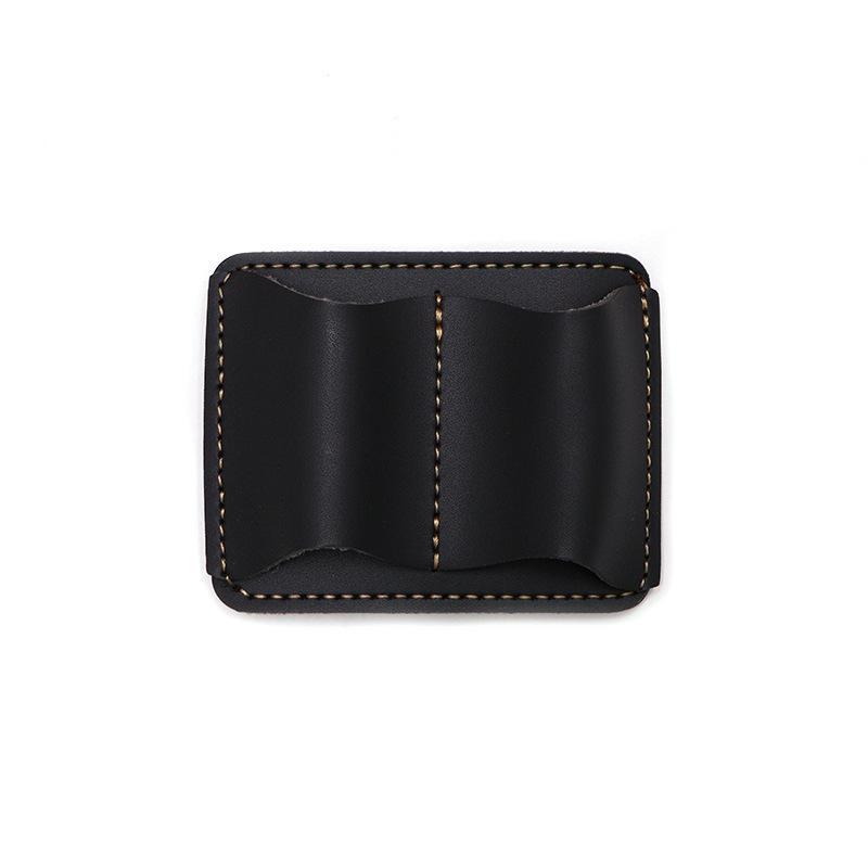 Retro Travel Pencil Holder with Durable Stainless Clip Lightweight Pen Storage Case for Journal Notebook Office Supply