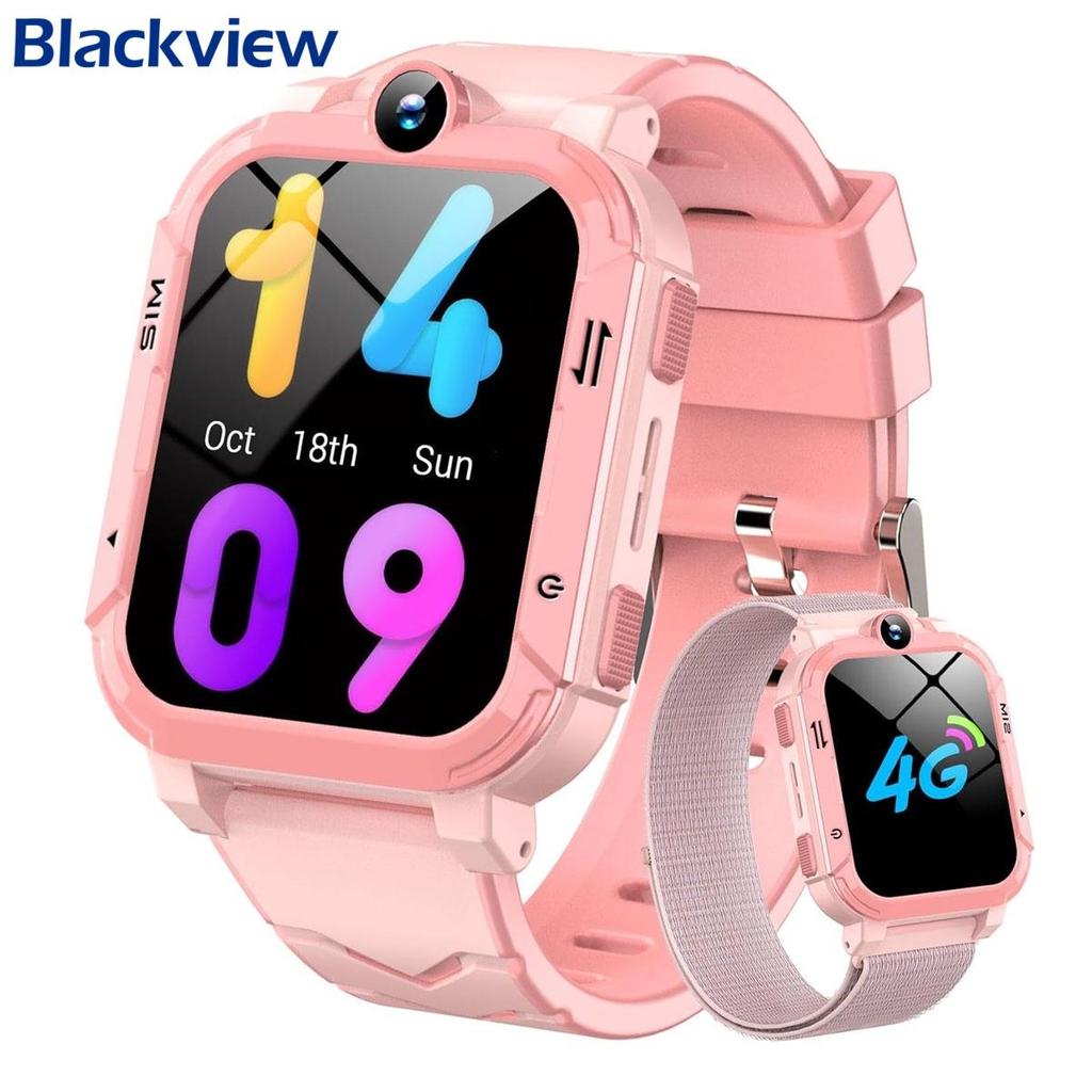 Blackview Smartwatch per bambini Z20, Videochiamata 4G, Localizzatore GPS, Batteria 800mAh, Impermeabile IP67, Chiamata SOS