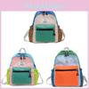 Toddler Girls Boys Fashion Backpack With Padded Shoulder Straps And Splice Pattern For School