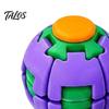 Portable Anxiety Toy 3D Printed Stress Ball, Press & Rotating Finger Spinner, Decompression Ball Fidget Toys, Ergonomic for Office Commuting
