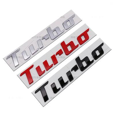 Metall Turbo Logo Auto Karosserie Seiten Emblem Heckkofferraum Abzeichen Aufkleber für Auto
