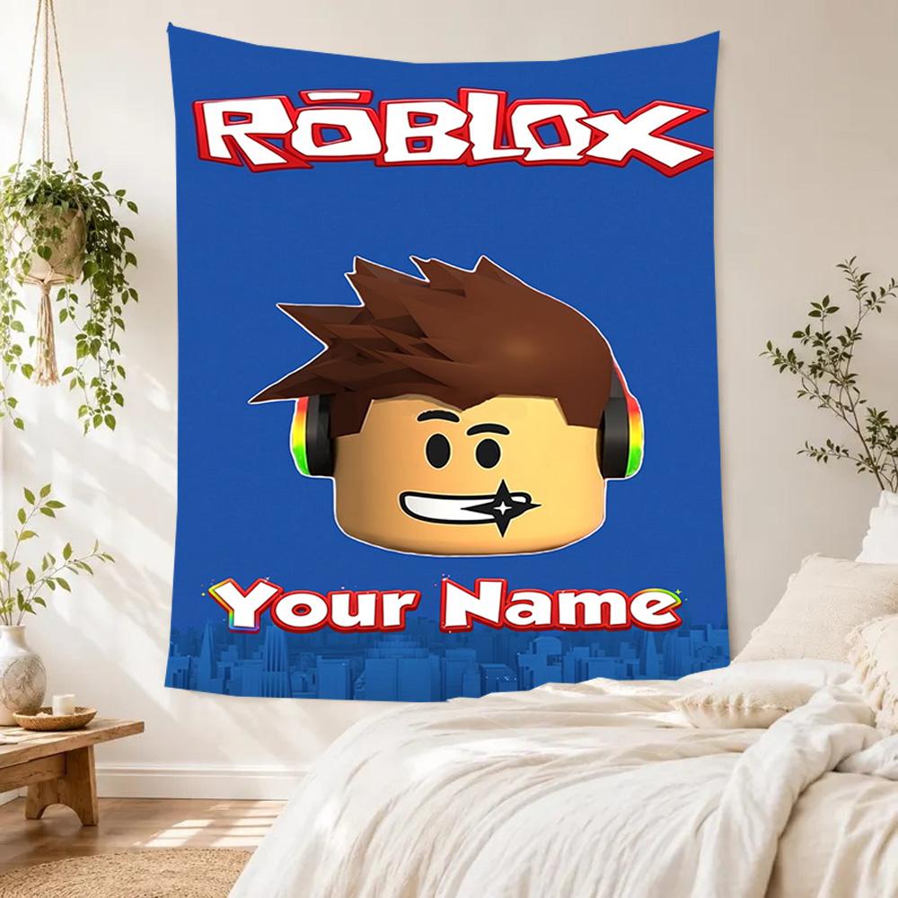Roblox Customize Your Name Tapestry Cozy Personalized Tapestry Easy to Hang Suitable for Studio Apartment Ideal for All Seasons