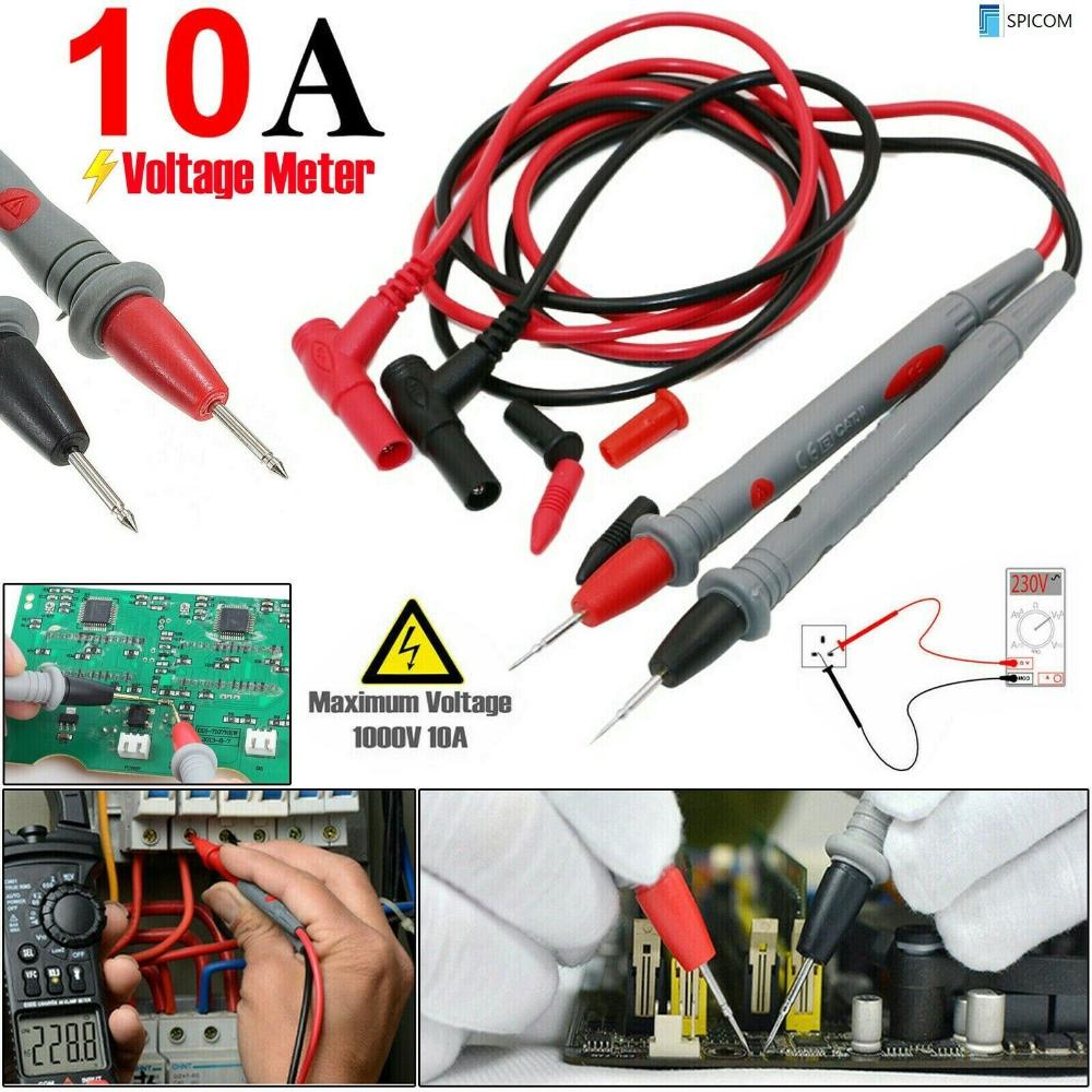 Pen Inspection Electrical Volt Meter Cable Tipped Probe Multimeter Test Leads Tester Probe